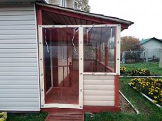 Мягкие окна из ПВХ для загородного дома